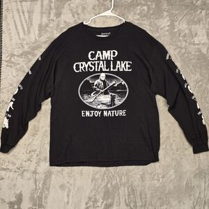 Friday the 13th: Camp Crystal Lake 'Enjoy Nature' Long-Sleeve Graphic Tee